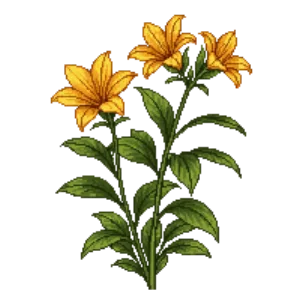 Illustration of Peruvian Lily 'Indian Summer'
