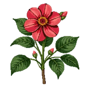 Illustration of Camellia 'Professor Sargent'