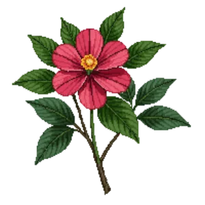 Illustration of Camellia 'Yuletide'