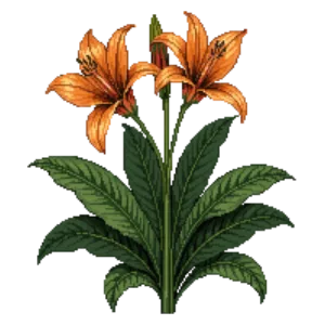 Illustration of Canna lily