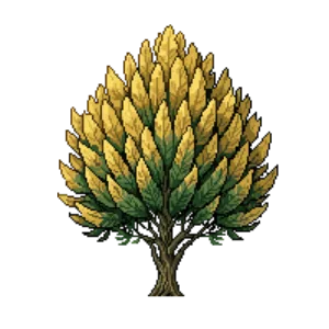 Illustration of Golden Dwarf Hinoki Cypress