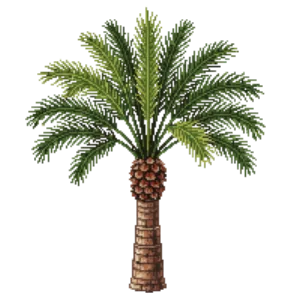 Illustration of Cabbage palm