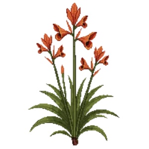 Illustration of Montbretia 'Mistral'
