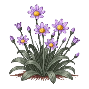 Illustration of Seaside Daisy 'Sea Breeze'