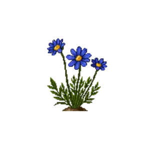 Illustration of Blue daisy