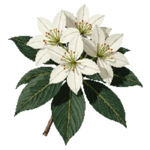 Illustration of Gardenia 'August Beauty'