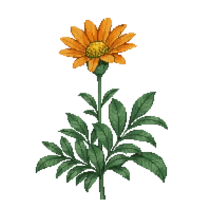Illustration of Treasure flower