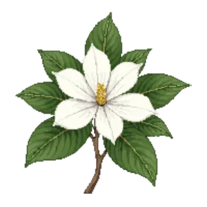 Illustration of Southern Magnolia 'Little Gem'