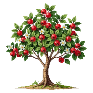 Illustration of Crab Apple 'Red Sentinel'