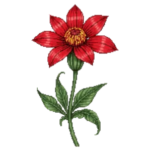 Illustration of Bergamot 'Cambridge Scarlet'