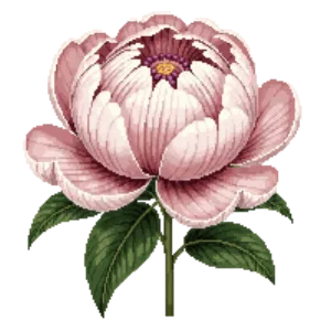 Illustration of Peony 'Sarah Bernhardt'