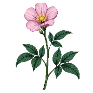 Illustration of Prairie Wild Rose